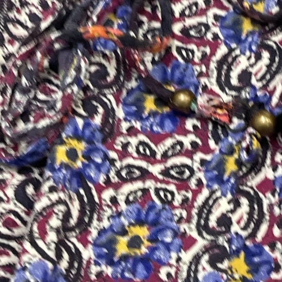 Angie Pants Mixed Boho Print Pull On Joggers Size S Hippie Festival Coachella - Picture 14 of 16